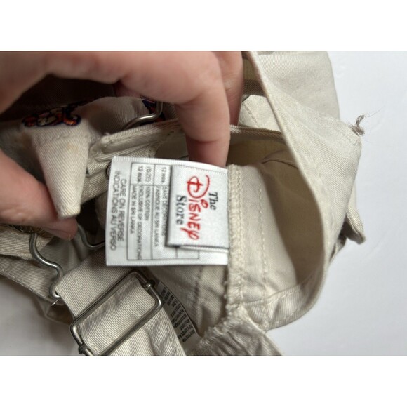 Vintage y2k Disney Winnie the pooh Tan bib overalls 12 months sea shore summer - Picture 6 of 8